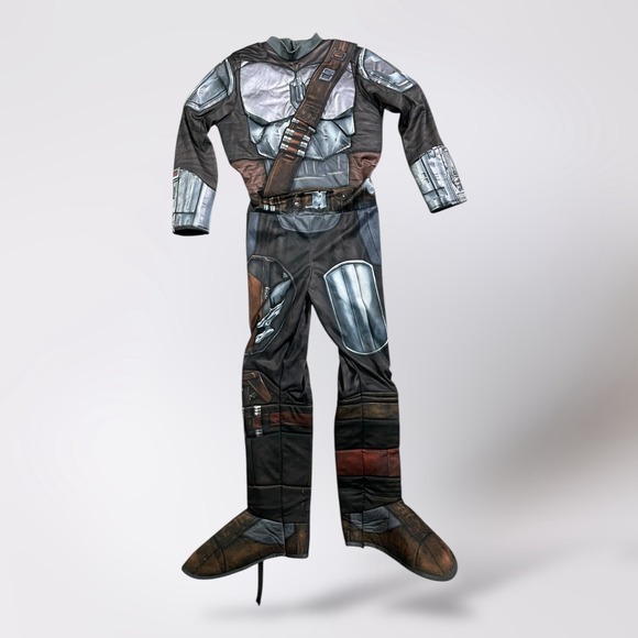 Star‎ Wars The Mandalorian Beskar Armor Child Costume Medium Halloween Boys - Picture 2 of 12